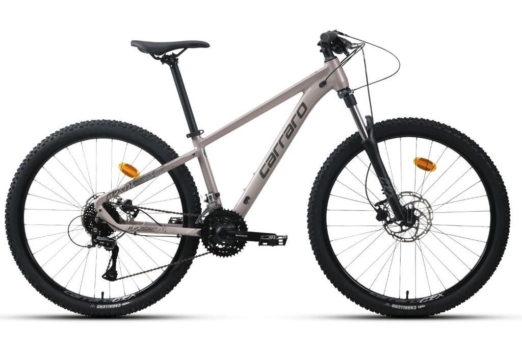 Carraro Crx 924 29 Jant 52 Kadro 24 Vites Dağ Bisikleti (180 cm üstü boy) Gül Gri Koyu Gri