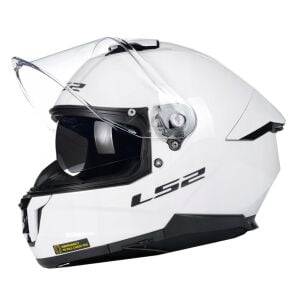 LS2 Stream 2 Motosiklet Kapalı Kask Ece 22.06 Sertifikalı Alc Motosiklet Beyaz - MEDIUM