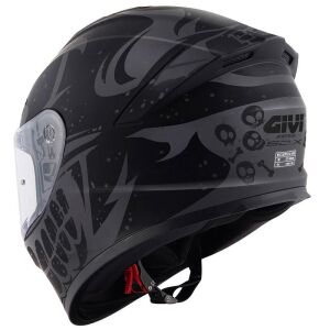 Givi 50.X Bones Full Face Motosiklet Kaskı ECE 22.06 sertifikalı Siyah Gri - XLARGE