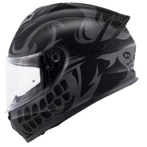 Givi 50.X Bones Full Face Motosiklet Kaskı ECE 22.06 sertifikalı Siyah Gri - 2XLarge