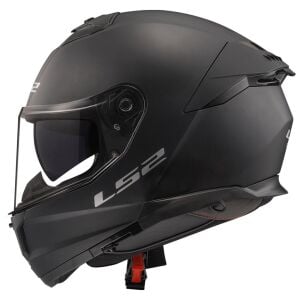 LS2 Stream 2 Motosiklet Kapalı Kask Ece 22.06 Sertifikalı Alc Motosiklet Mat Siyah - SMALL