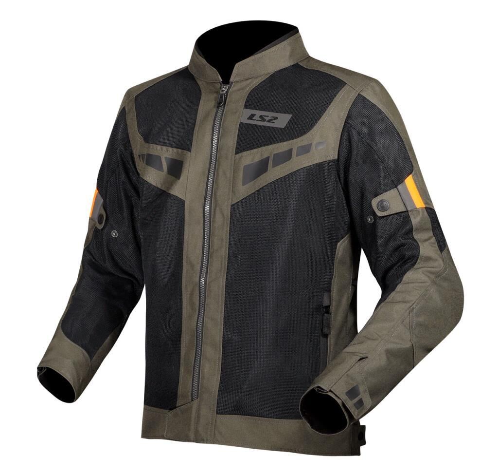 LS2 Blade Air Motosiklet Erkek Montu A seviye CE serfikalı ALC Motosiklet Haki Turuncu - LARGE