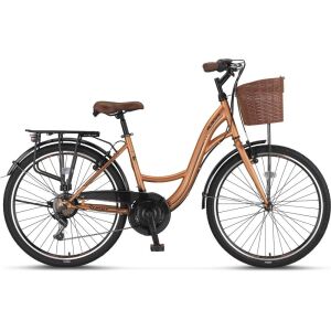 Ümit Alanya 28 Inch 45 cm kadro 21 Vites Kadın Şehir Bisikleti 2810 ( 160 cm üstü) Gold