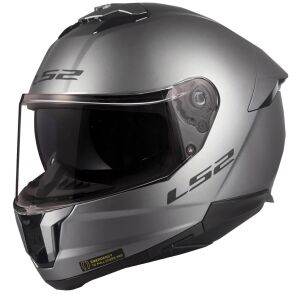 LS2 Stream 2 Motosiklet Kapalı Kask Ece 22.06 Sertifikalı Alc Motosiklet Mat Titanium - LARGE