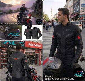 LS2 Blade Air Motosiklet Erkek Montu A seviye CE serfikalı ALC Motosiklet Siyah Kırmızı - XLARGE