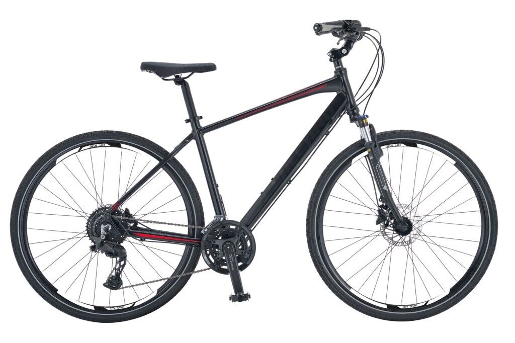 Salcano City Sport 700 2x10 Cues Sistem Şehir Bisikleti 19 Kadro (175 cm üstü boy) Siyah Kırmızı
