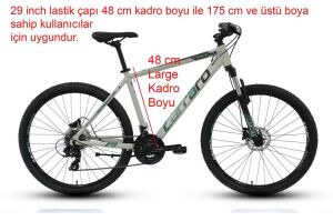 Carraro Force 920 29 Jant, Hidrolik Fren, Dağ Bisikleti 48 Kadro (175 cm üstü boy) Mat Gri Yeşil Siyah