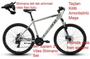 Carraro Force 920 29 Jant, Hidrolik Fren, Dağ Bisikleti 44 Kadro (168 ile 178 cm arası boy) Mat Gri Yeşil Siyah
