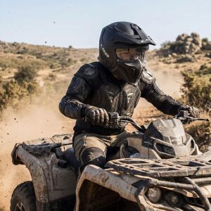 LS2 Drfiter Trial Motosiklet Kaskı (Çıkarılabilir çene koruması ve renkli vizör ile Alc Motosiklet Mat Siyah - MEDIUM