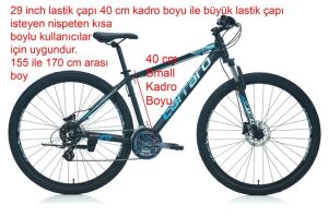 Carraro Force 950 29 Jant, Hidrolik Fren, Dağ Bisikleti 40 Kadro (155 ile 170 cm arası boy) Siyah Mavi