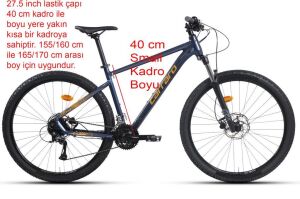 Carraro Crx 724 27.5 Jant 40 Kadro 24 Vites Dağ Bisikleti (155 cm ile 170 cm arası boy) Parıltılı Lacivert Bronz