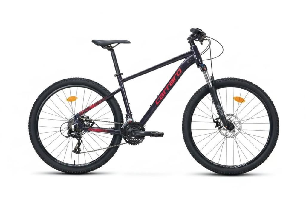 Carraro Crx 724 27.5 Jant 40 Kadro 24 Vites Dağ Bisikleti (155 cm ile 170 cm arası boy) Karanlık Mor Kırmızı