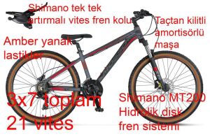Mosso Wildfire 26 H 14 Kadro Hidrolik Disk Fren Dağ Bisikleti (145 / 165 cm arası boy) Mat Antrasit