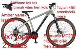 Mosso Wildfire 29 LTD H 20 Kadro Hidrolik Disk Fren Dağ Bisikleti (180 cm üstü boy) Mat Gri