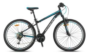 Kron Vortex 4.0 26V Pabuç Fren 21 Vites Dağ Bisikleti (145-165 cm arası boy) Siyah Mavi