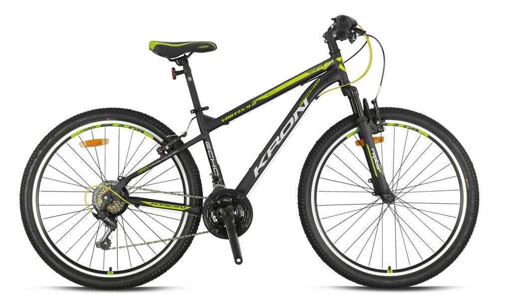 Kron Vortex 4.0 26V Pabuç Fren 21 Vites Dağ Bisikleti (145-165 cm arası boy) Siyah Sarı