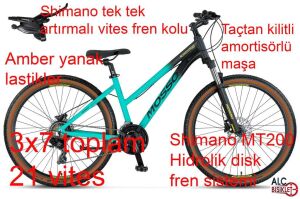 Mosso Wildfire 27.5 H Kadın Bisikleti 16 Kadro Hidrolik Disk Fren (155 / 175 cm arası boy) Mat Turkuaz