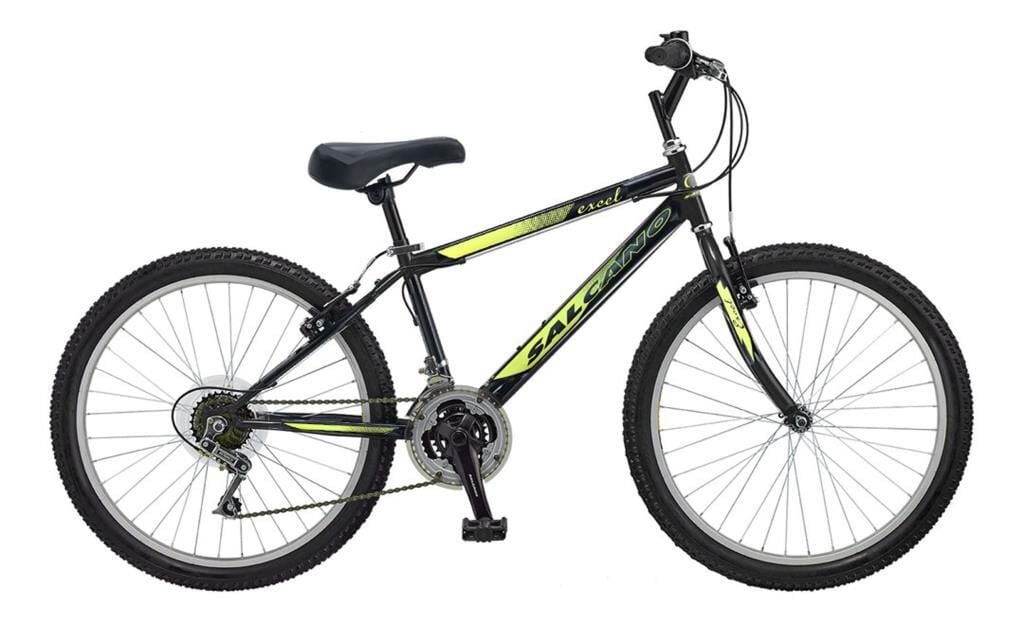 SALCANO EXCEL 24 Pabuç Fren Dağ Bisikleti (140 cm üstü boy) Siyah Sarı