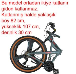 Mosso 26 Marine ACR H 21 Vites, 26 Jant Hidrolik Fren Katlanır Bisiklet Antrasit Gri