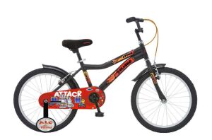 Salcano Attack 20 Jant Çocuk Bisikleti (120 ile 140 cm arası boy) Siyah Kırmızı