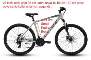 Carraro Force 620 26 Jant, Hidrolik Fren, 21 Vites Dağ Bisikleti 38 Kadro (150/170 cm arası boy) Mat Gri Yeşil Siyah