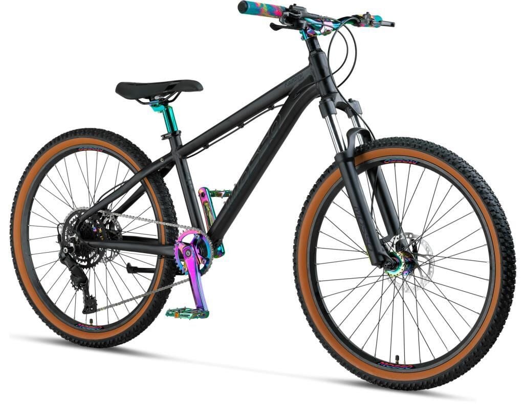 Mosso Rainbow  26 Cues 9S 14 Kadro Hidrolik Disk Fren Dağ Bisikleti (155 ile 175 cm arası boy) Mat Siyah