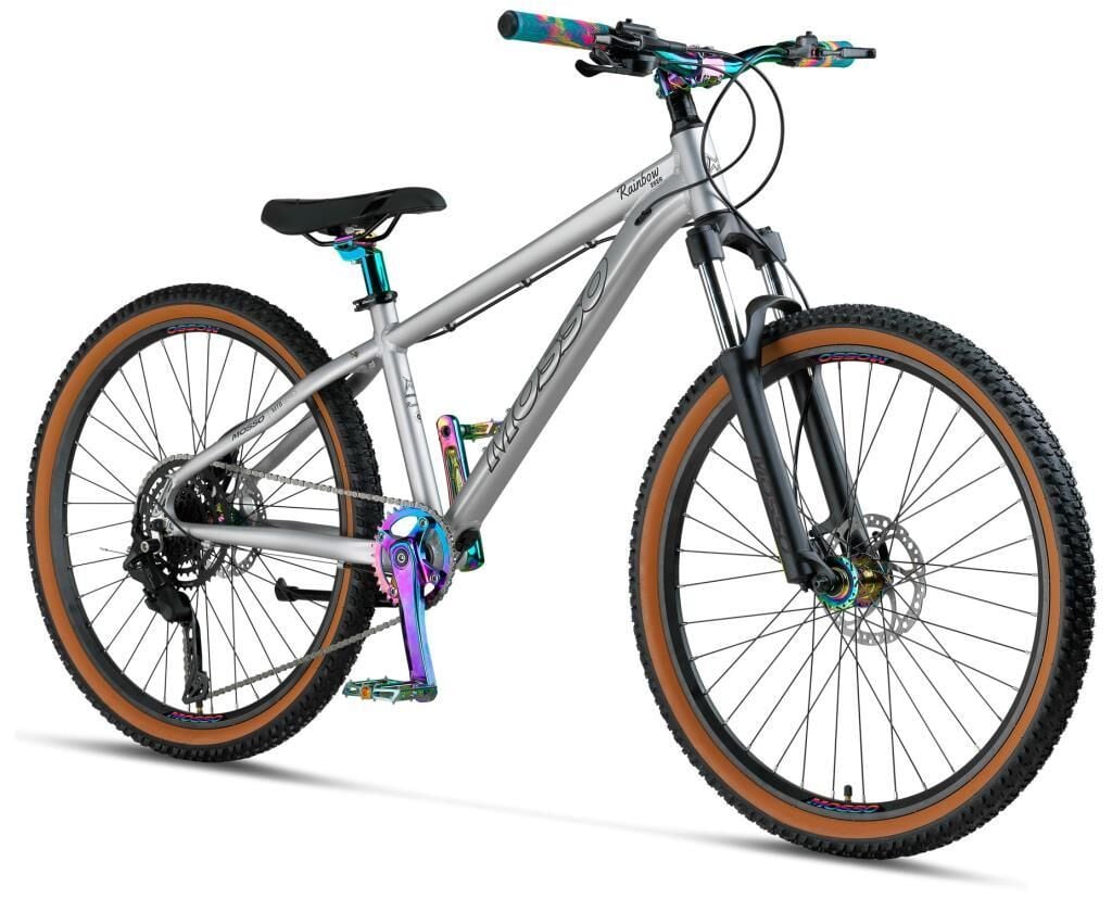Mosso Rainbow  26 Cues 9S 14 Kadro Hidrolik Disk Fren Dağ Bisikleti (155 ile 175 cm arası boy) Mat Gümüş