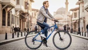 Carraro Sportive 225 46 Kadro Hidrolik Fren Şehir Bisikleti (170 cm üstü boy) Metalik Lacivert Gümüş