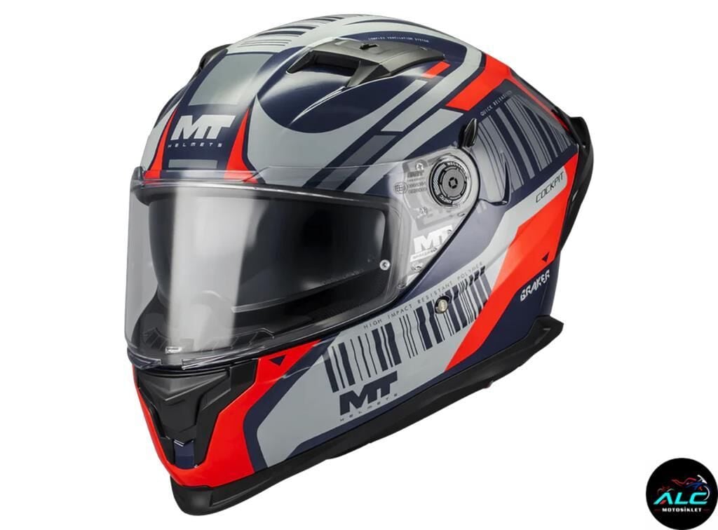 MT Helmets Braker Cocpit Motosiklet Kapalı Kask ECE 22.06 sertifikalı Alc Motosiklet