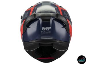 MT Helmets Braker Cocpit Motosiklet Kapalı Kask ECE 22.06 sertifikalı Alc Motosiklet Mavi Kırmızı - MEDIUM