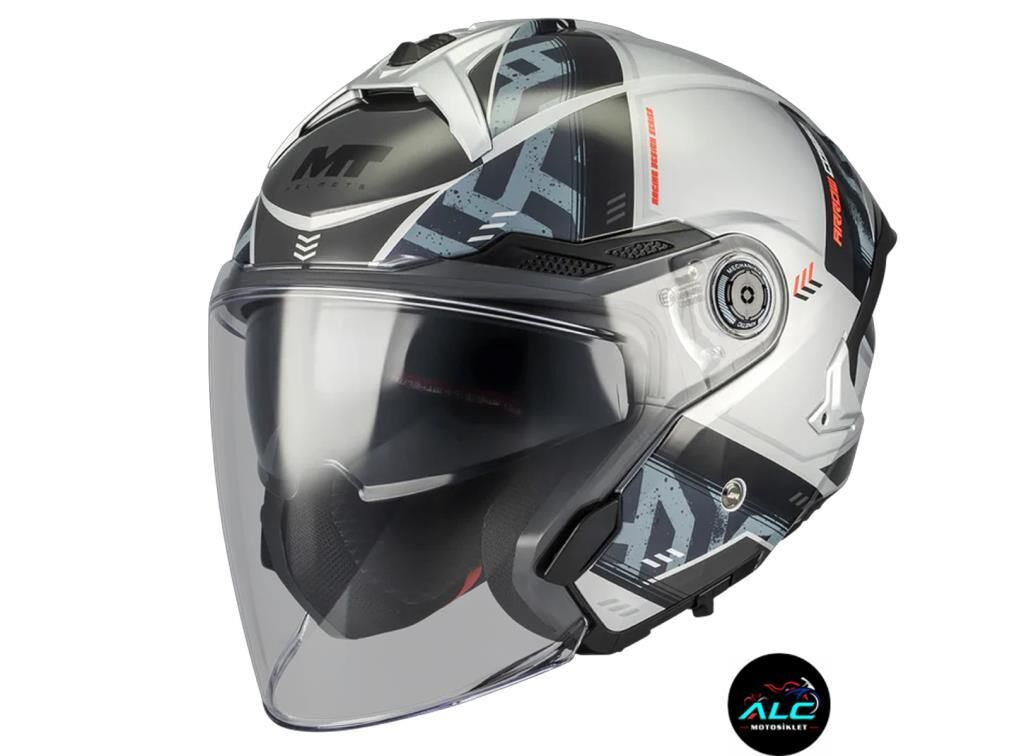 MT Helmets Cosmo SV Arrow Motosiklet Açık Kask ECE 22.06 ve DOT sertifikalı Alc Motosiklet