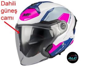 MT Helmets Cosmo SV  Icarus Motosiklet Açık Kask ECE 22.06 ve DOT sertifikalı Alc Motosiklet SMALL