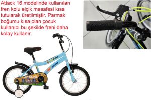 Salcano Attack 16 Jant Çocuk Bisikleti (105/120 cm boy) Açık Mavi Mavi