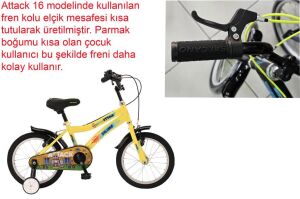 Salcano Attack 16 Jant Çocuk Bisikleti (105/120 cm boy) Sarı Siyah