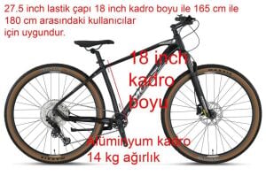 Mosso Blackedition 27.5 Deore 18 Kadro Dağ Bisikleti 12 Vites (165-180 cm arası boy)