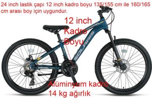 Ümit Solaris 24 Jant Disk Fren Alüminyum Dağ Bisikleti 2451 (135-155 cm arası boy) Indigo Mavi