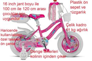Ümit Princess 16 Jant Kız Çocuk Bisikleti 1608 (100-120 cm Boy)