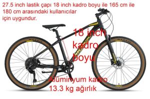 Mosso Gold Edition 27 Jant Cues 18 Kadro Dağ Bisikleti 9 Vites (165-180 cm arası boy)