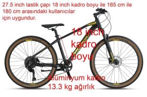 Mosso Gold Edition 27 Jant Cues 18 Kadro Dağ Bisikleti 9 Vites (165-180 cm arası boy)