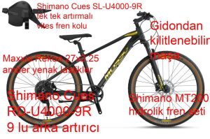 Mosso Gold Edition 27 Jant Cues 18 Kadro Dağ Bisikleti 9 Vites (165-180 cm arası boy)