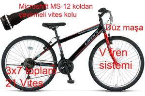 Ümit Colorado 26 Jant Dağ Bisikleti 2601 (145 ile 170 cm arası boy) Siyah Kırmızı
