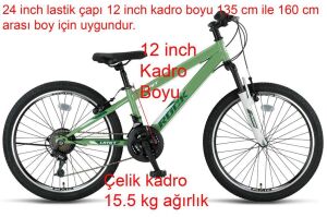 Ümit Rock 24 Jant Dağ Bisikleti 2468 (135-155 cm arası boy) Olive Green