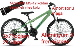 Ümit Rock 24 Jant Dağ Bisikleti 2468 (135-155 cm arası boy) Olive Green