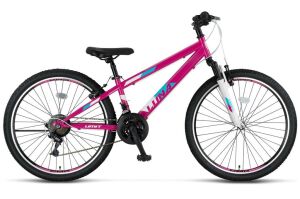 Ümit Luna 24 Jant Genç Kız Bisikleti 2469 (135-160 cm arası boy) Pembe Turkuaz