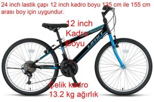 Ümit Colorado 24 Jant Dağ Bisikleti 2401 (135 ile 155 cm arası boy) Siyah Mavi