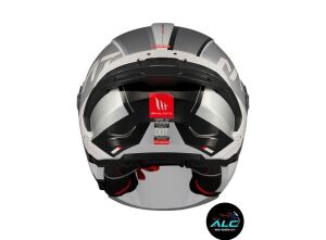 MT Helmets Cosmo SV  Silence  Motosiklet Açık Kask ECE 22.06 ve DOT sertifikalı Alc Motosiklet Beyaz Gri - XLARGE