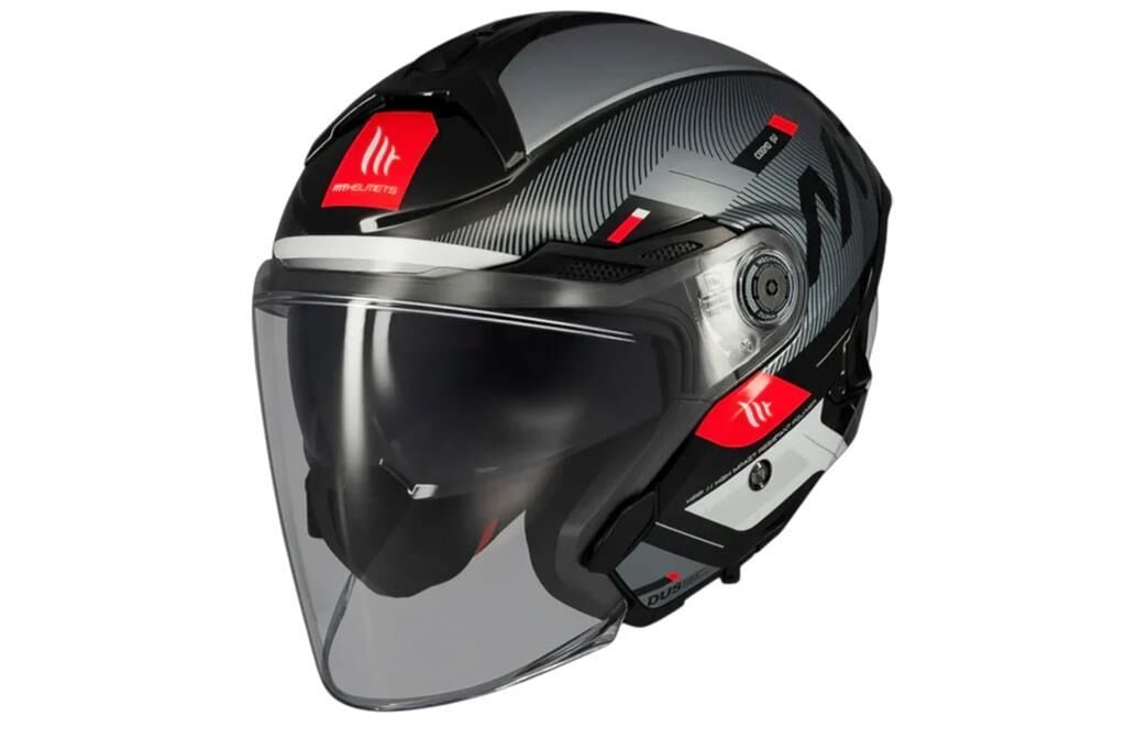 MT Helmets Cosmo SV  Silence  Motosiklet Açık Kask ECE 22.06 ve DOT sertifikalı Alc Motosiklet Füme - MEDIUM