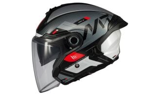 MT Helmets Cosmo SV  Silence  Motosiklet Açık Kask ECE 22.06 ve DOT sertifikalı Alc Motosiklet Füme - MEDIUM