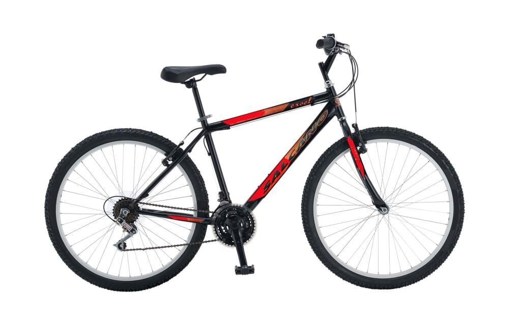 Salcano Excel 26 Pabuç Fren Dağ Bisikleti (165 cm ve üstü boy) Siyah Kırmızı