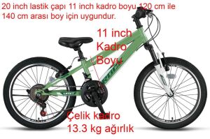 Ümit Rock 20 Jant Erkek Çocuk Bisikleti 2068 (120-140 cm arası boy) Olive Green